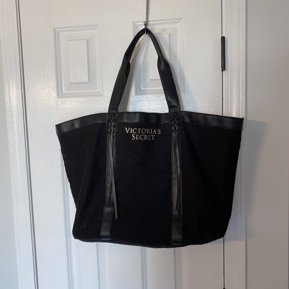 Victoria's Secret Limited Edition Black Fringe Tote Bag 2017